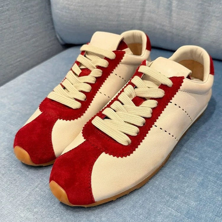 Damen Sneakers im eleganten Retro-Design mit atmungsaktiver Oberflächenstruktur Drune
