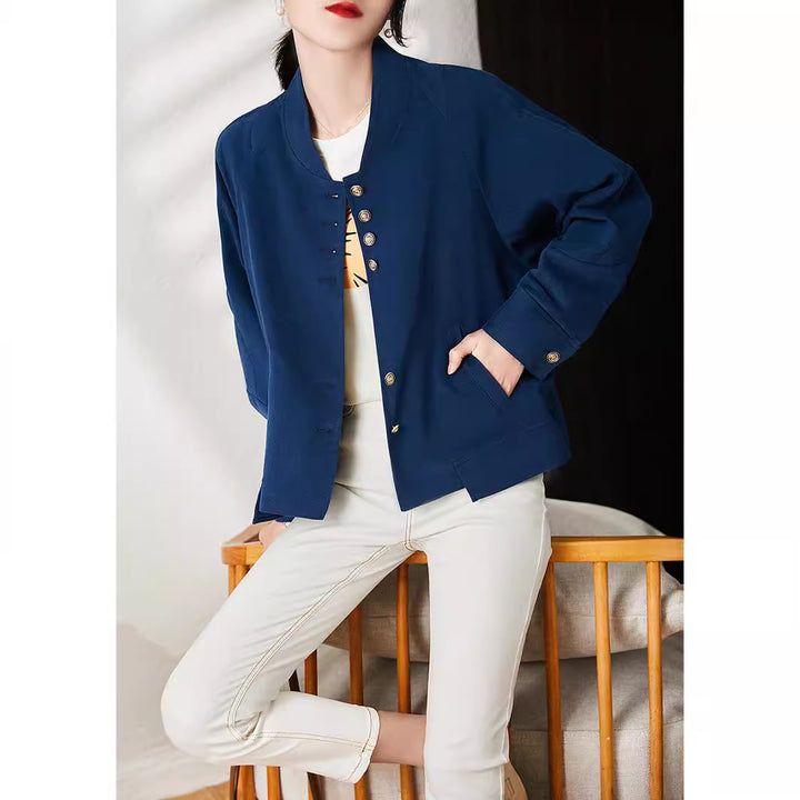 Damen Modische und elegante Jacke mit schmalem Schnitt Drune