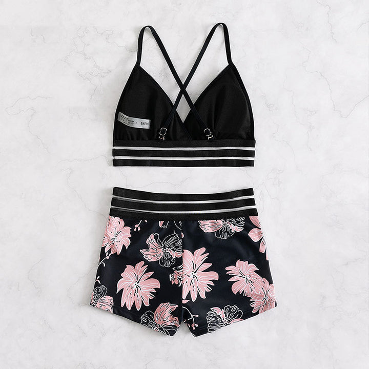 Damen Hochwertiger Bikini mit floralem Muster Drune