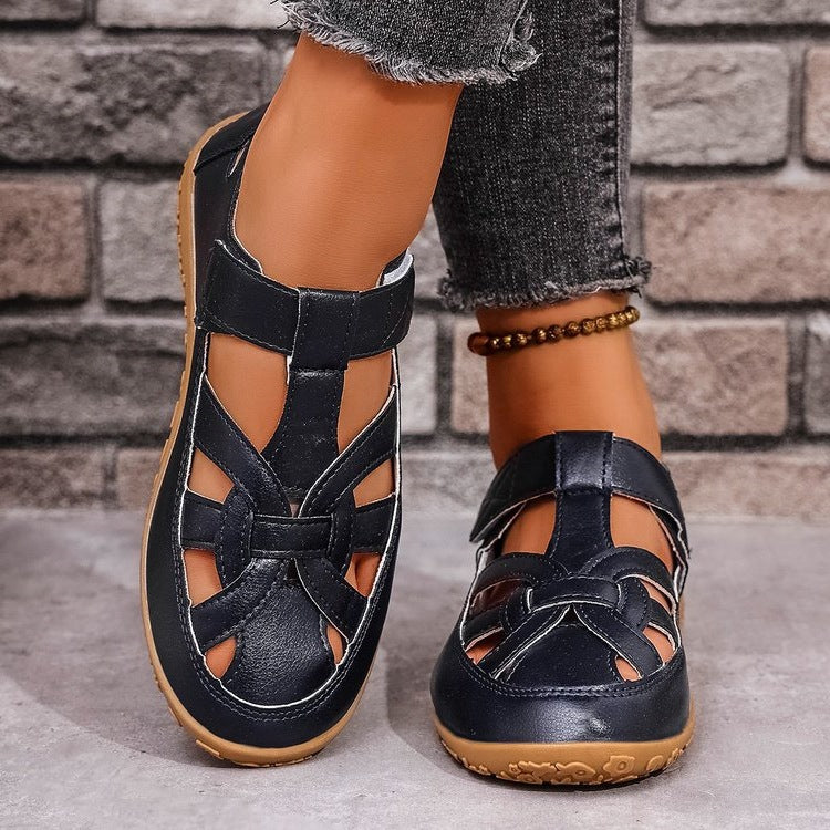Damen Komfortable Freizeitschuhe mit verstellbarem Riemen Drune