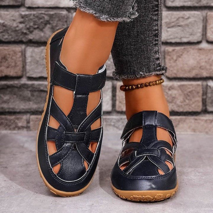 Damen Komfortable Freizeitschuhe mit verstellbarem Riemen Drune