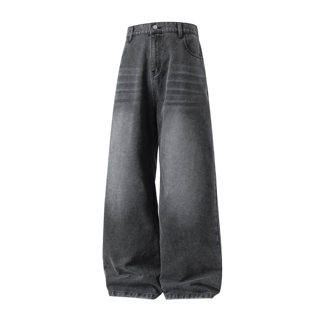 Damen Hochgeschnittene Ultraweite Denim-Hose im Palazzo-Ballon-Schnitt Drune