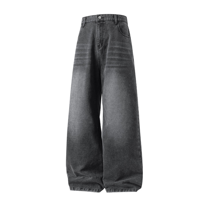 Damen Hochgeschnittene Ultraweite Denim-Hose im Palazzo-Ballon-Schnitt Drune