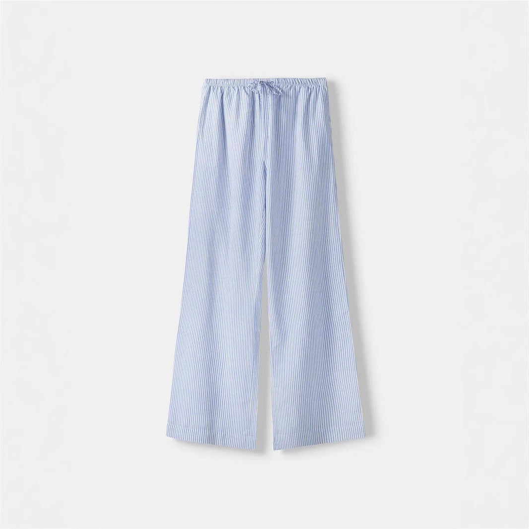 Damen Luftige Palazzo-Hose mit gemustertem Design Drune