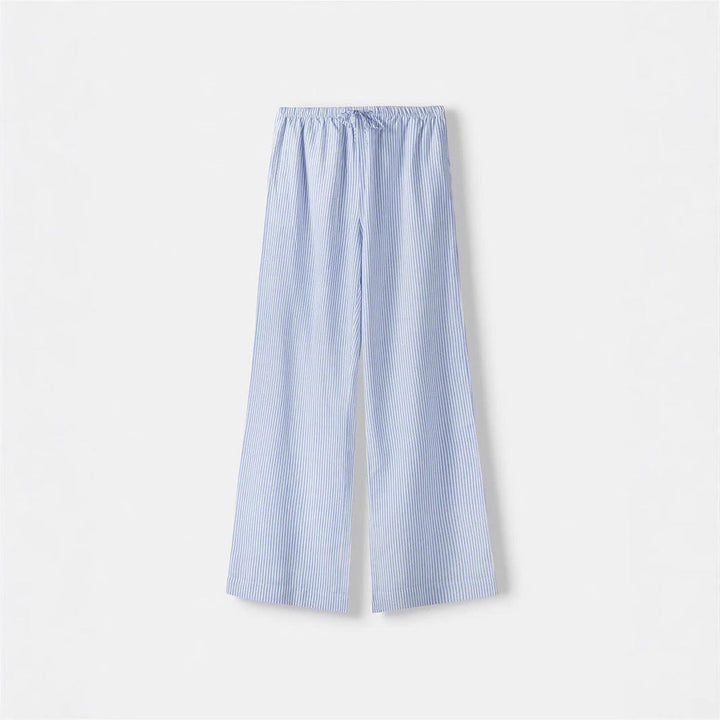 Damen Luftige Palazzo-Hose mit gemustertem Design Drune