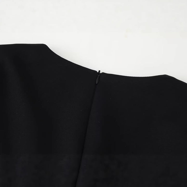 Damen Elegante Bluse mit Spitzen‑Corset‑Applikation und V‑Ausschnitt Drune