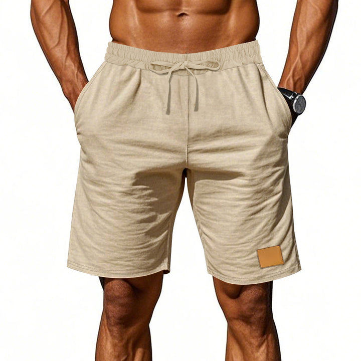 Herren nan Kordelzug-Bermuda aus weichem Baumwollmix mit elastischem Bund und Seitentaschen Drune
