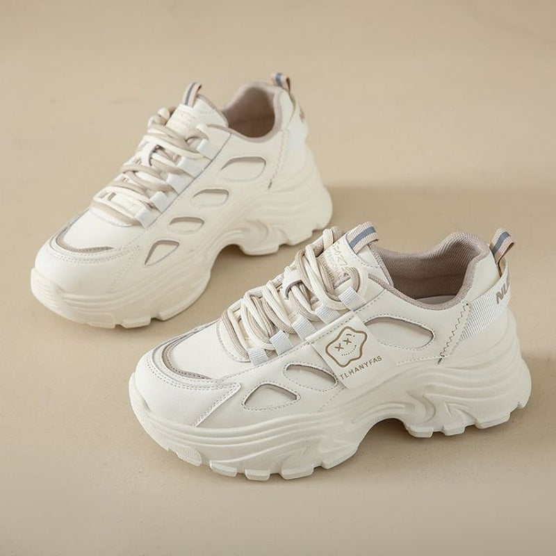 Damen Sportliche Chunky Sneakers mit ergonomischer Dämpfung und atemberaubender Oberflächenstruktur Drune