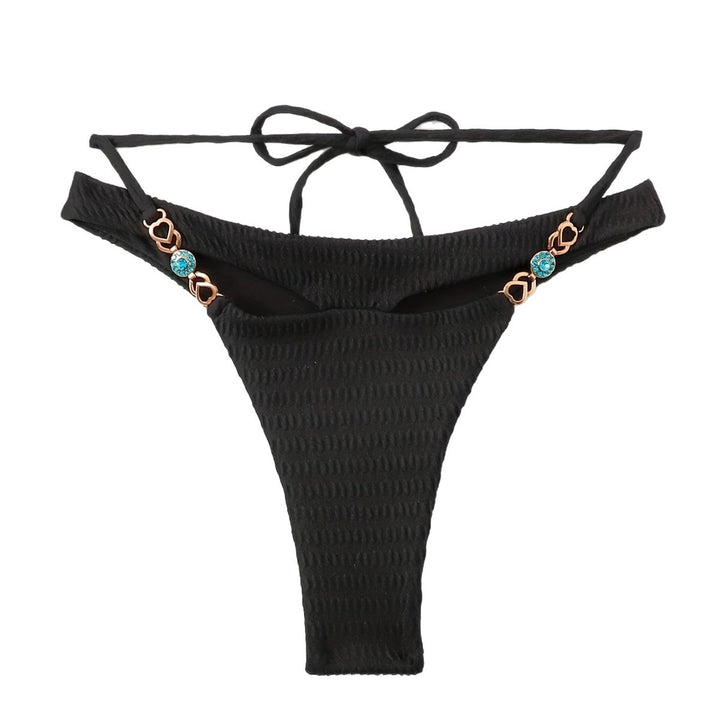 Damen Hochgeschnittenes Bikini-Unterteil mit dekorativen Akzenten Drune