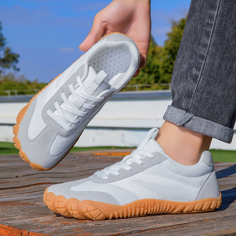 Unisex atmungsaktive Mesh-Sneaker mit Wildleder-Overlays, flexibler Profilsohle und ergonomischem Fußbett Drune