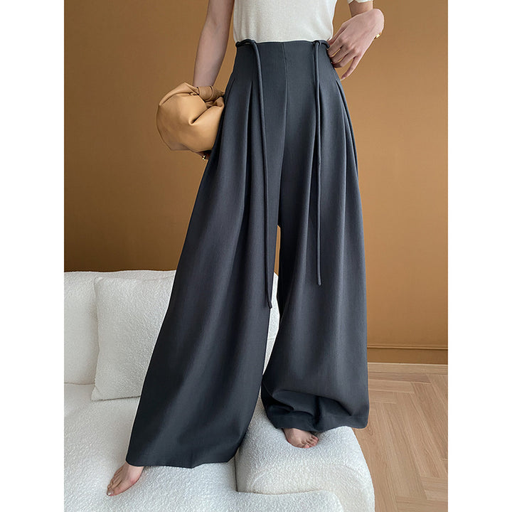 Damen Elegante High-Waist Palazzo-Hose Drune