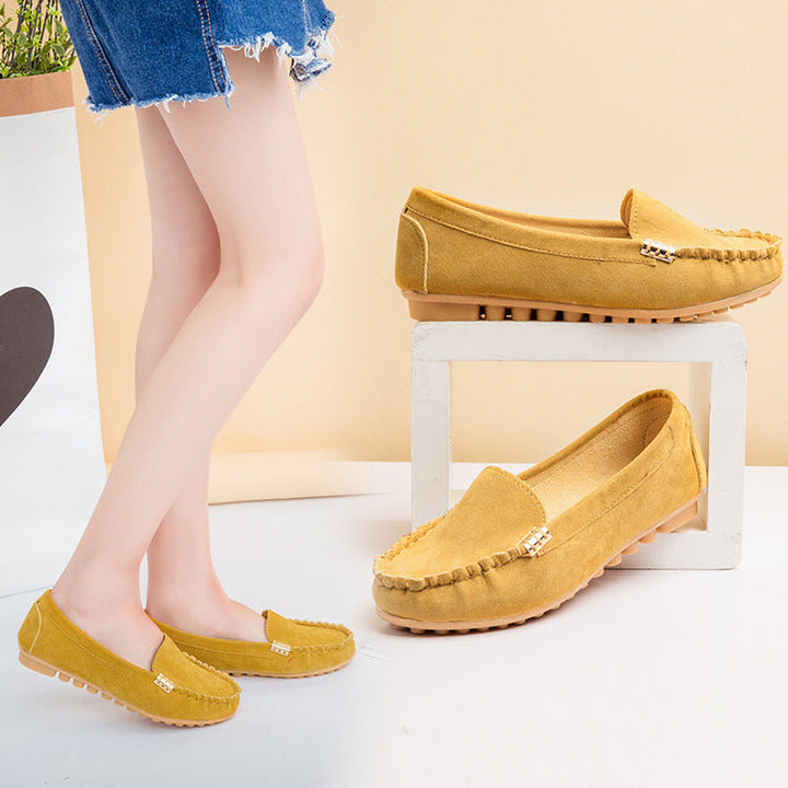 Damen Mokassin Slipper mit flexibler Sohle und modischem Design Drune