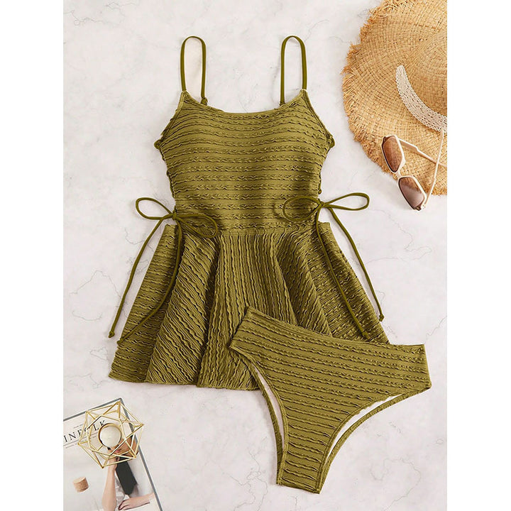 Damen Tankini mit fließendem Rock und verstellbaren Trägern Drune