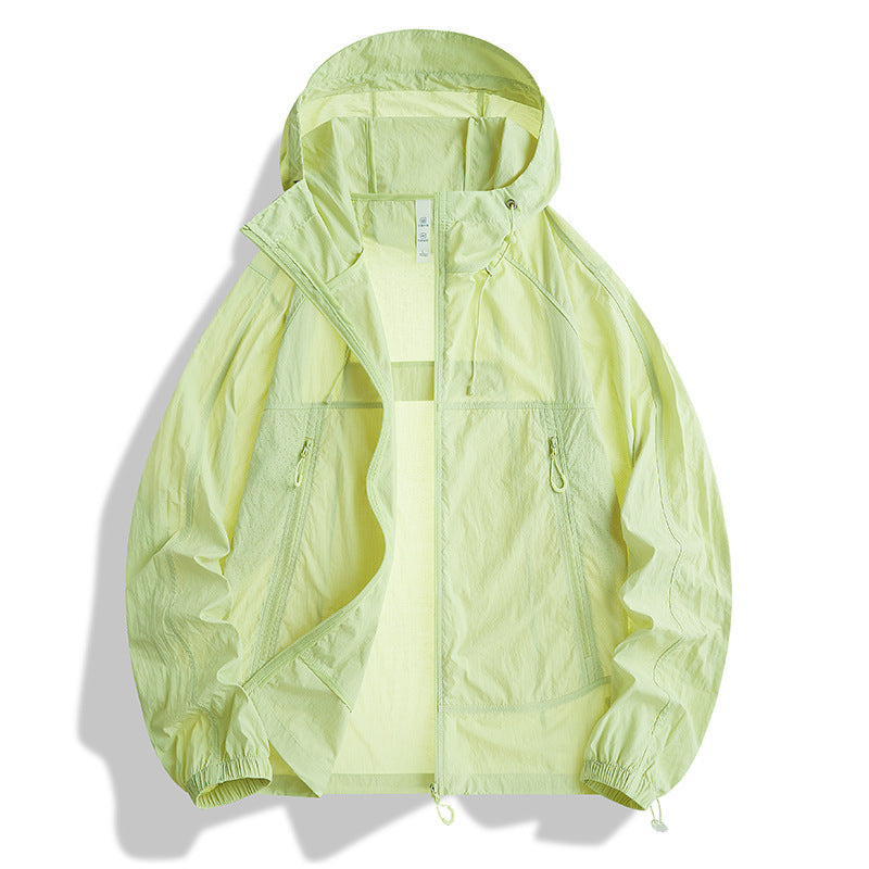 Herren Ultraleichte Kapuzen‑Windjacke mit Packfunktion, Meshfutter & Reißverschlusstaschen Drune