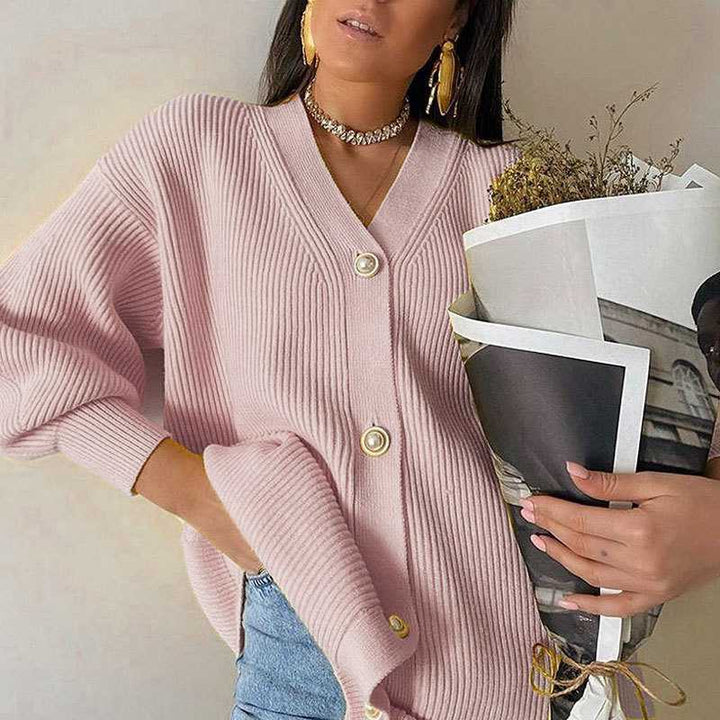 Damen oversized Strickjacke Drune
