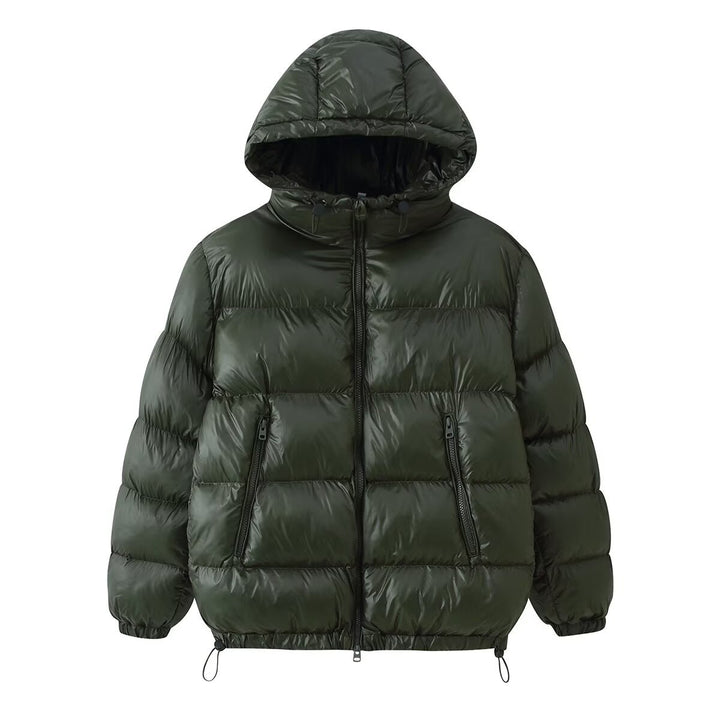 Damen Gesteppte Oversized Thermojacke mit Kapuze und wasserabweisender Oberfläche Drune