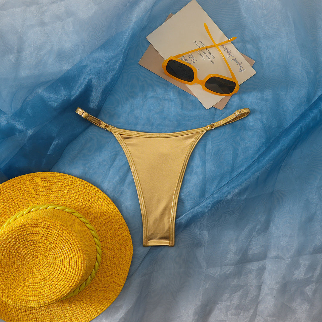 Damen Hochgeschnittener Bikini-Höschen mit elegantem Design Drune