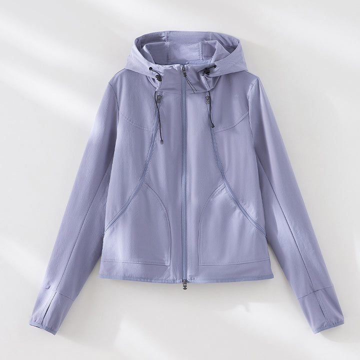 Damen Kapuzen-Softshelljacke mit Zwei-Wege-Reißverschluss und ergonomischer Schnitt Drune