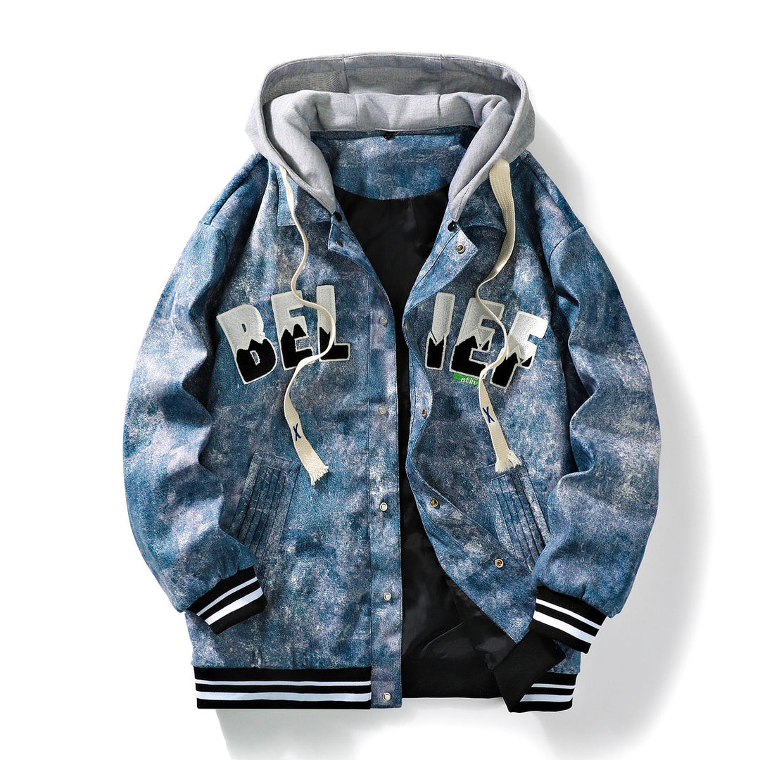 Herren Urbane Freizeitjacke mit Kapuze Drune
