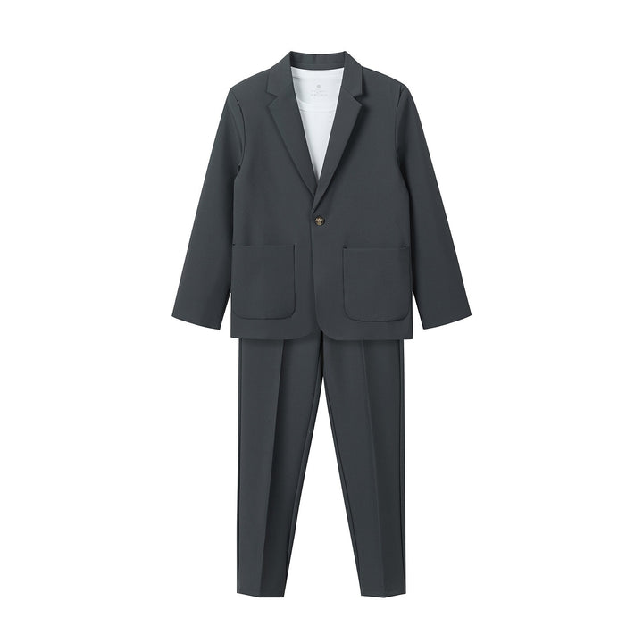 Damen Zweiteiliges Oversize-Blazer- und konisch geschnittene Anzughose-Set Drune