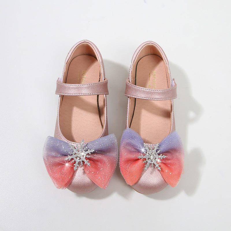 Mädchen Ballerinas mit glitzerndem Schleifen-Design Drune