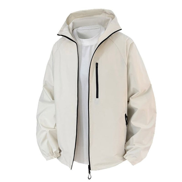 Herren Leichte Übergangsjacke mit verstellbarem Kapuzenverschluss Drune