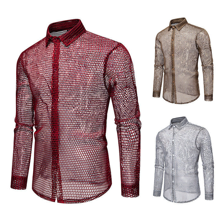 Herren Mesh-Hemd aus hochwertigem Material mit innovativem Design Drune