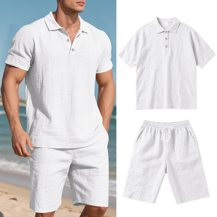 Herren hochwertiges Freizeit-Set mit atmungsaktiver Textur Drune