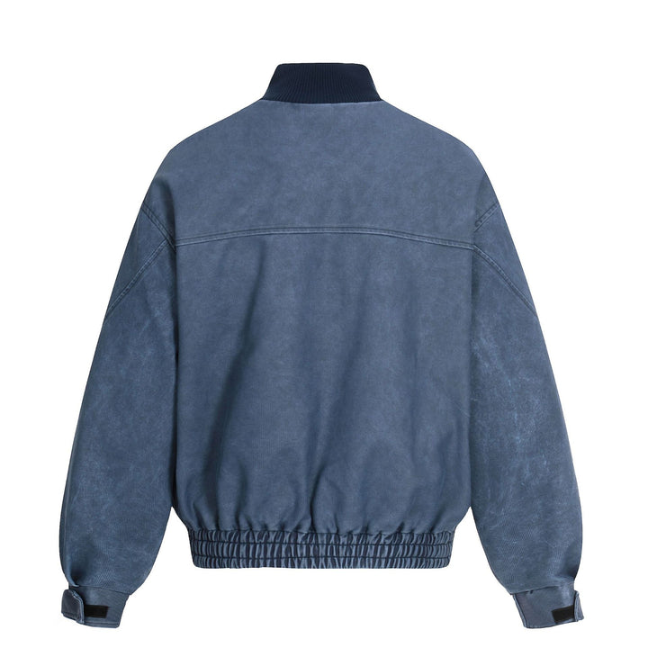 Herren Kurzboxy Blouson aus Cordstoff mit hohem Rippkragen und elastischem Saum Drune