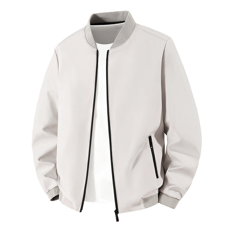Herren Leichte Bikerjacke mit Stehkragen Drune