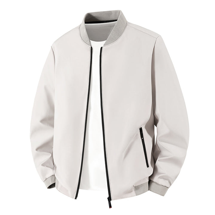 Herren Leichte Bikerjacke mit Stehkragen Drune