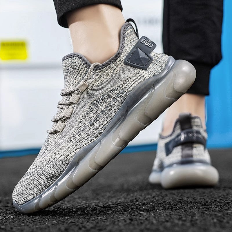 Unisex leichte Strick-Runner mit flexibler Air-Cell-Zwischensohle und gepolstertem Sockeneinstieg Drune