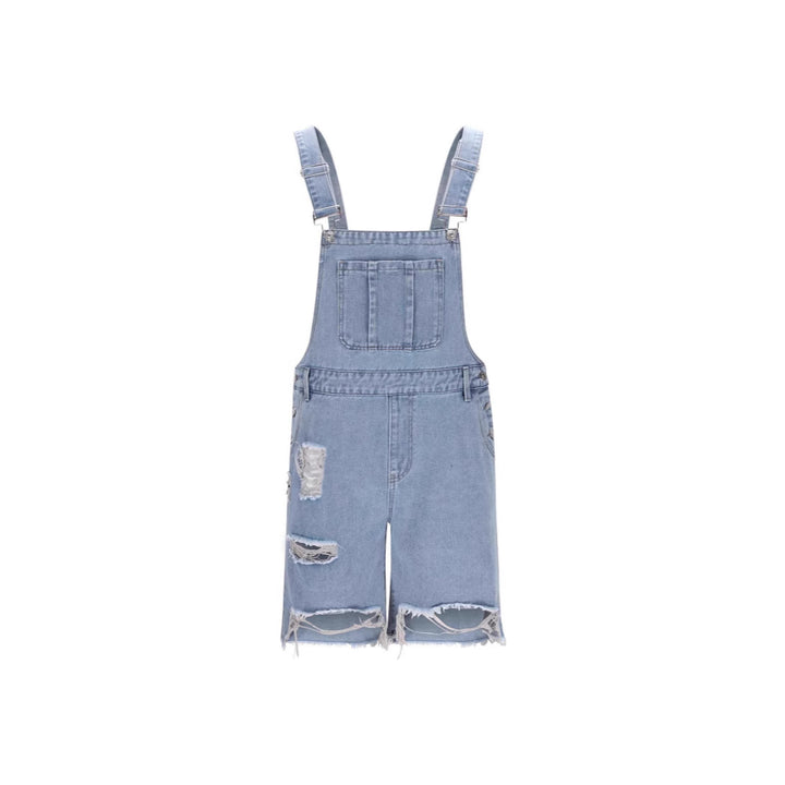 Herren Lässige Jeans-Latzhose Drune