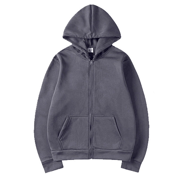 Damen Sportlicher Kapuzenpullover mit durchgehendem Reißverschluss und Tasche Drune