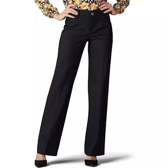 Damen elegante und bequeme lange Hose im klassischen Schnitt Drune