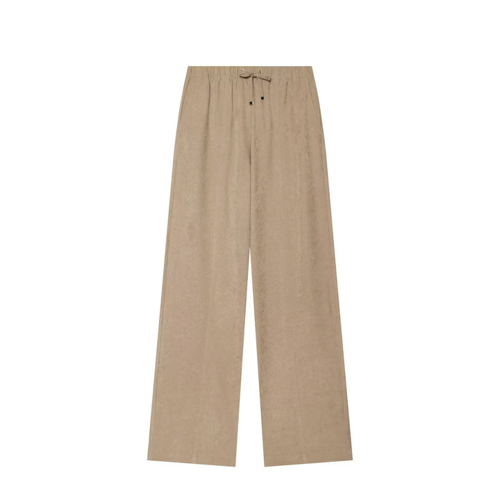 Damen Weite Palazzo-Loungehose mit Tunnelzug und Bügelfalte Drune