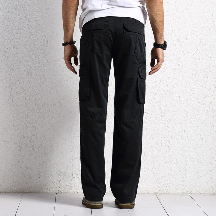 Herren Multifunktionale Cargo-Workhose mit Mehrfachtaschen und verstärkten Nähten Drune