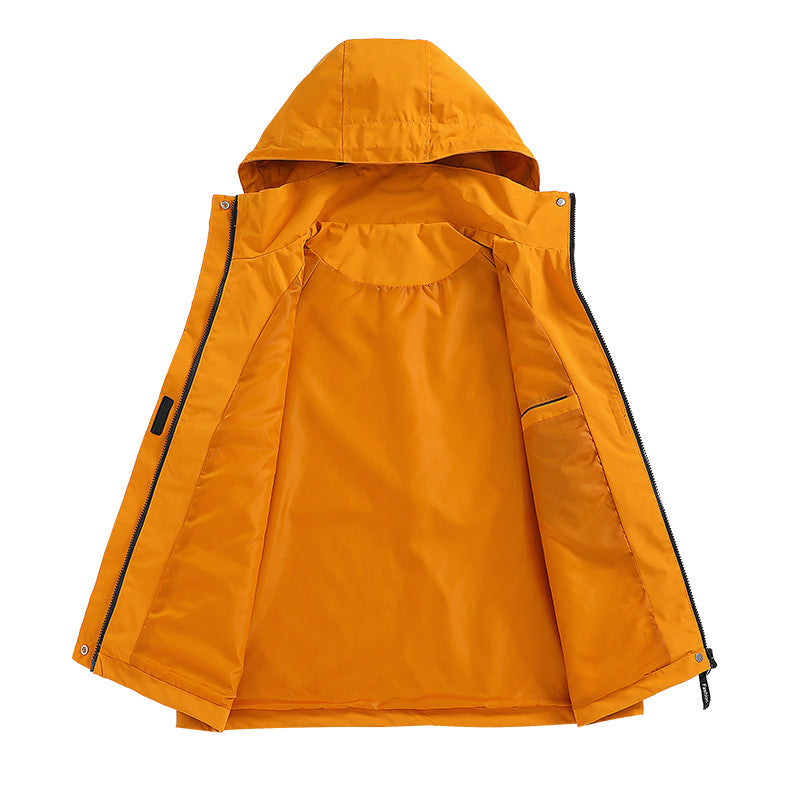 Herren Wattierte Softshell-Funktionsjacke mit Kapuze, Fleece-Innenfutter & verdecktem Reißverschluss Drune