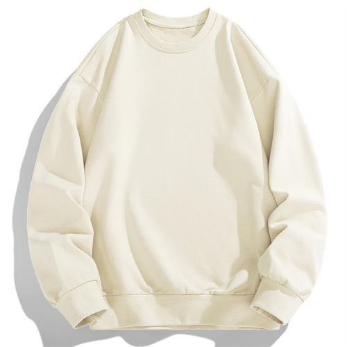Herren Oversize Rundhals-Sweatshirt mit Rippbündchen und dropped-shoulder Schnitt Drune