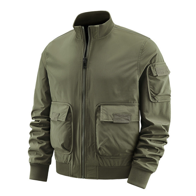 Herren leichte Übergangsjacke mit vielen Taschen Drune
