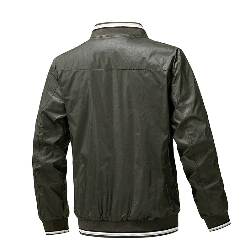 Herren Leichte wasserabweisende Kapuzen‑Windjacke mit Thermofutter & Brusttasche Drune
