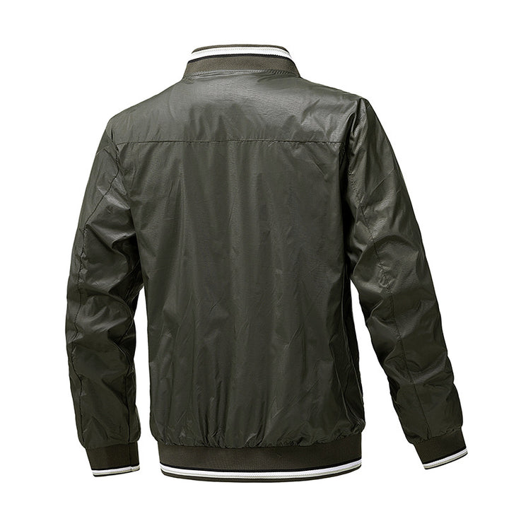 Herren Leichte wasserabweisende Kapuzen‑Windjacke mit Thermofutter & Brusttasche Drune