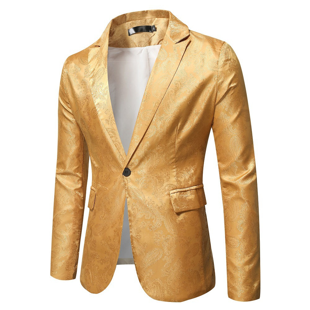 Herren eleganter Blazer mit Paisleymuster Drune