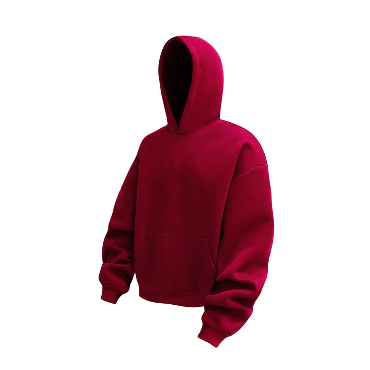 Unisex Oversize-Kapuzenpullover aus schwerer Fleecequalität mit Kängurutasche Drune