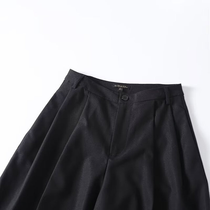 Damen Weite Palazzo-Hose mit eleganter Schnittführung und feiner Textur Drune