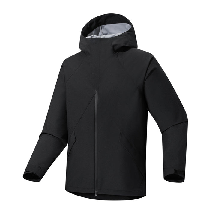 Herren Urbaner Softshell-Trekkingparka mit nahtversiegelter Wetterschutzmembran und anatomischer Kapuze Drune