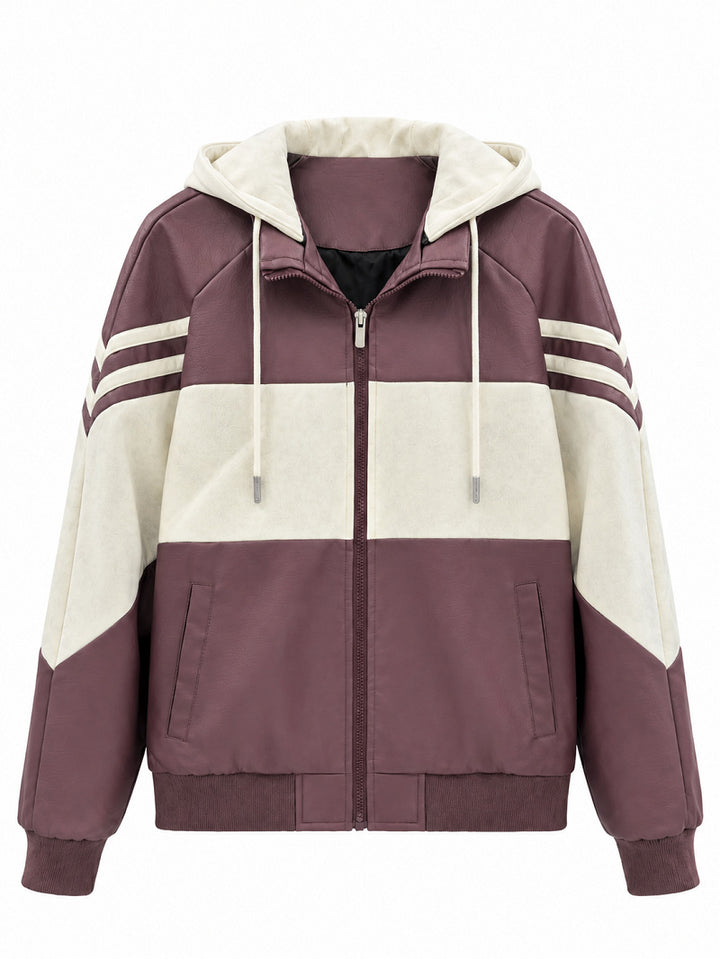 Damen Sportliche Kapuzenjacke Drune