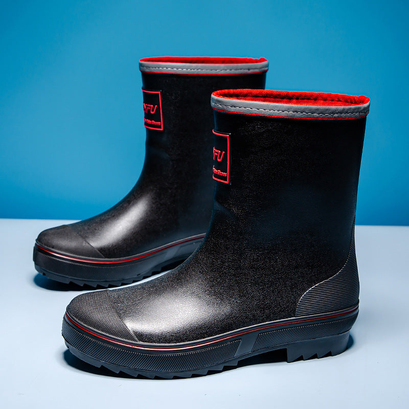 Damen Robuste Kurzschaft‑Gummistiefelette mit verstärkter Zehenkappe und griffiger Profilsohle Drune