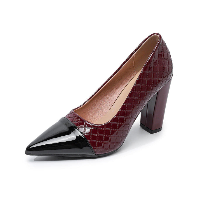 Damen elegante High Heels mit stilvollen zweifarbigen Akzenten Drune