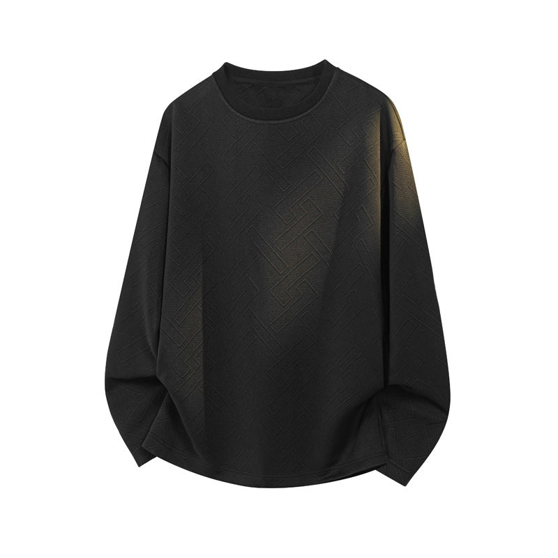 Herren Modischer Sweatshirt mit prägnantem Strukturmuster Drune